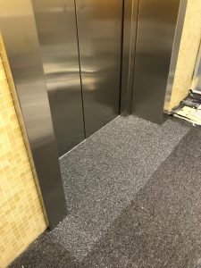 lift flooring at PRNS building services as part of our making good service