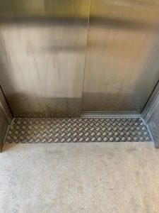 Lift flooring as part of the full turnkey lift solution at PRNS building services